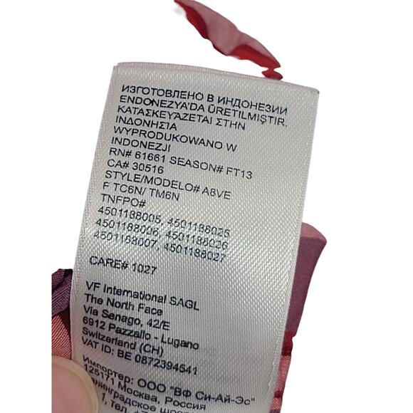 North Face Red Blue Plaid Button Short Sleeve Shirt Size XXL - Picture 5 of 5